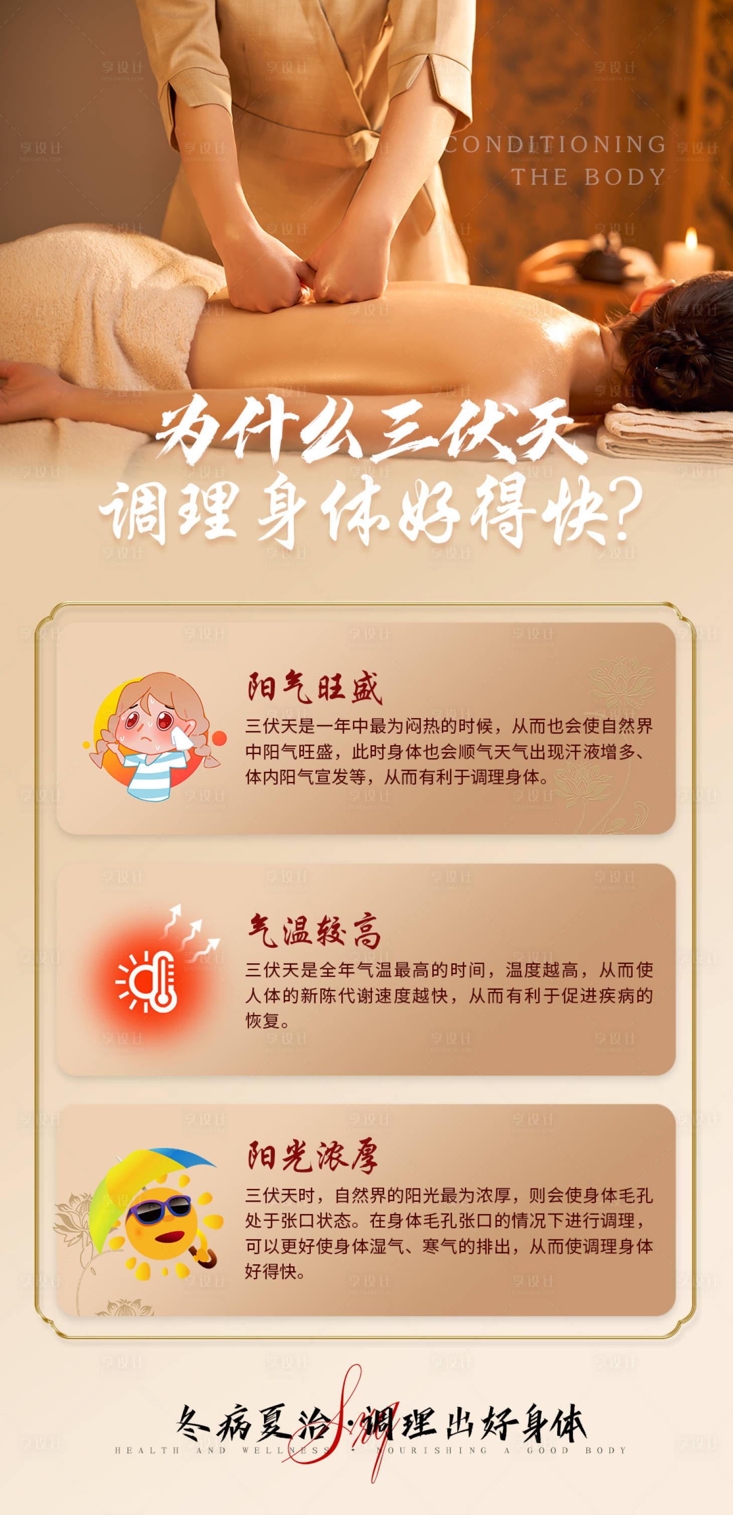 源文件下载【享设计】搜索编号：85700028463778992【三伏天小知识科普海报】