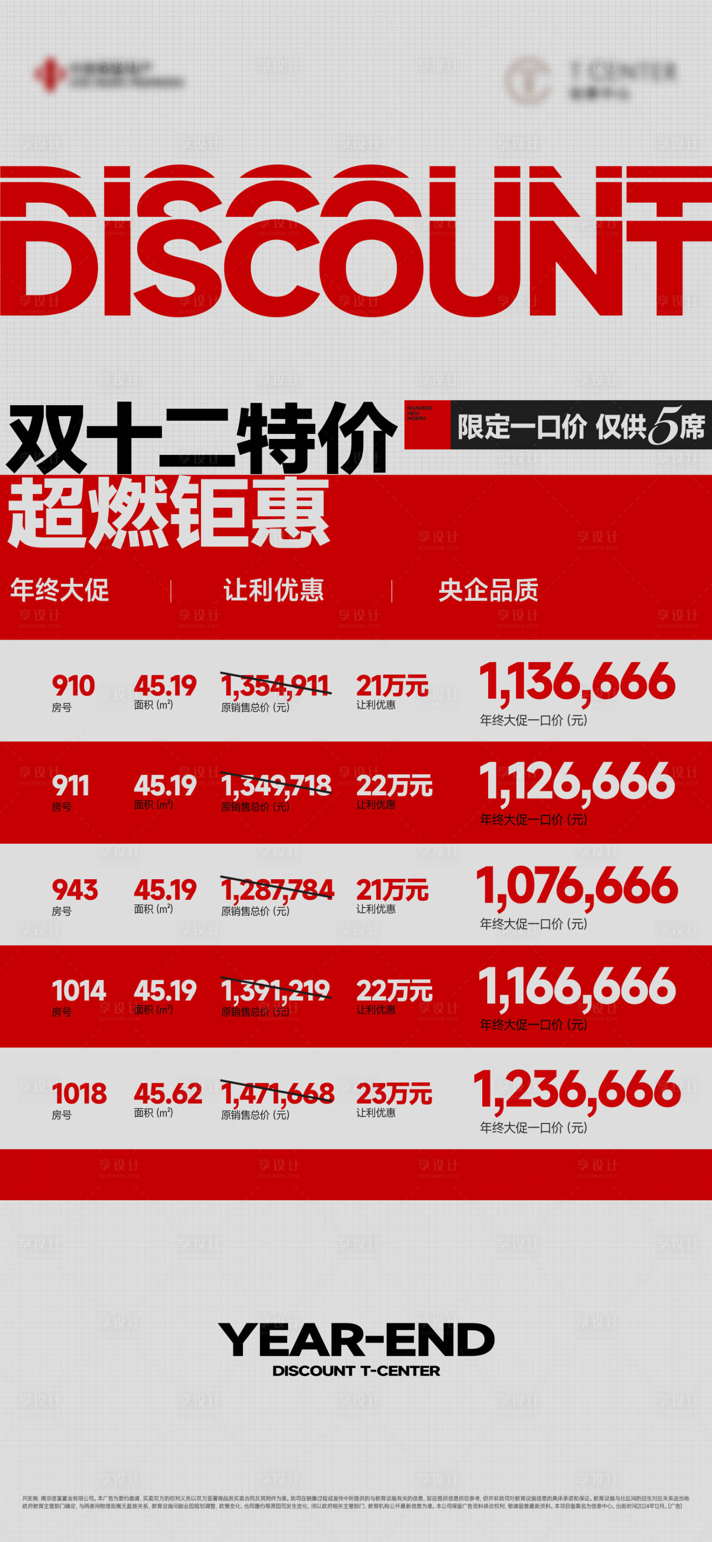 源文件下载【享设计】搜索编号：16870028309336075【地产热销红色特价房海报】