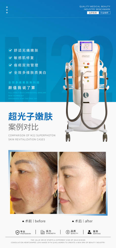 源文件下载【M22光子嫩肤案例海报】编号：27250028197277042