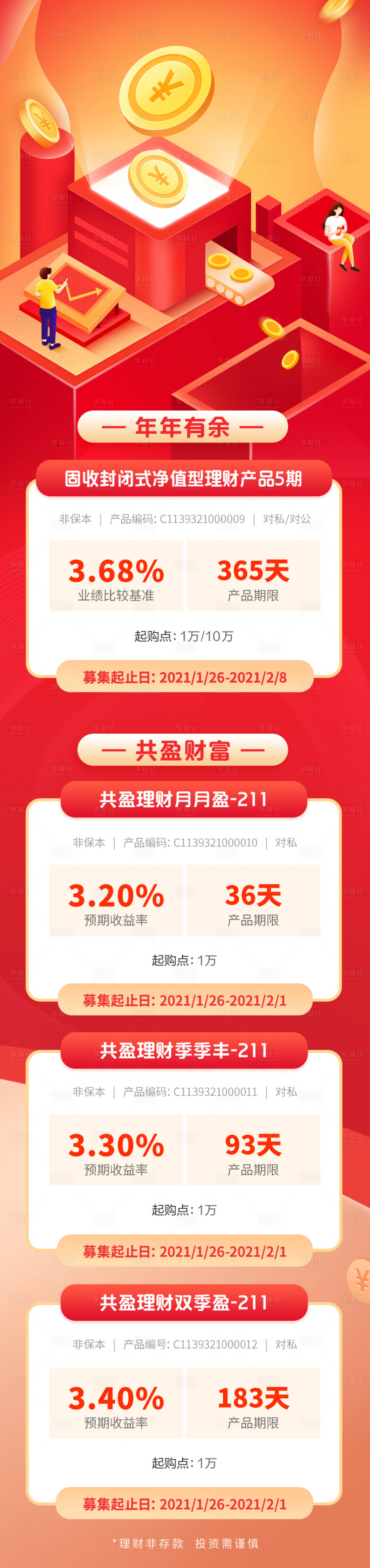 源文件下載【享設計】搜索編號：20850028192797855【新年理財長圖】