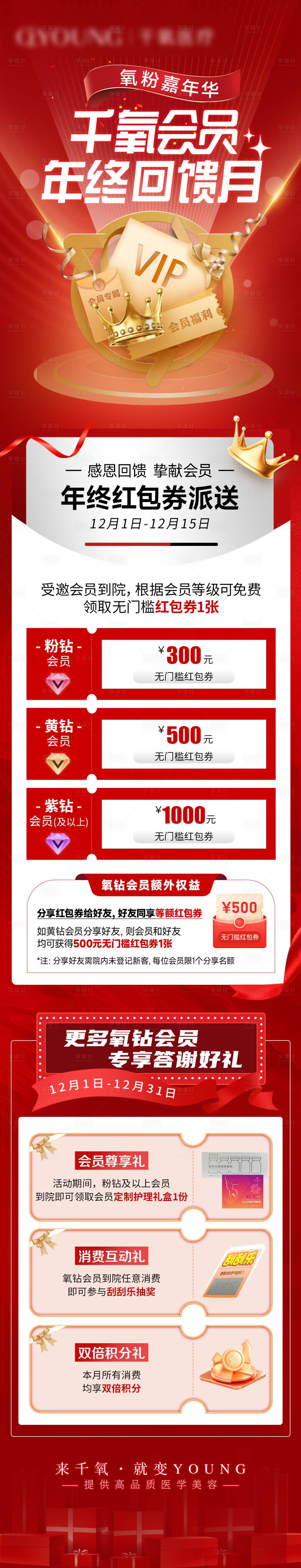 源文件下载【医美会员回馈月海报】编号：74710028370769474