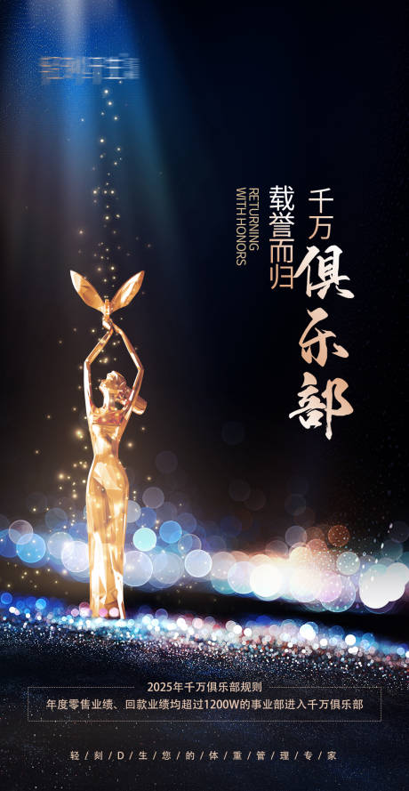 源文件下载【千万俱乐部奖励海报】编号：67440028397412053