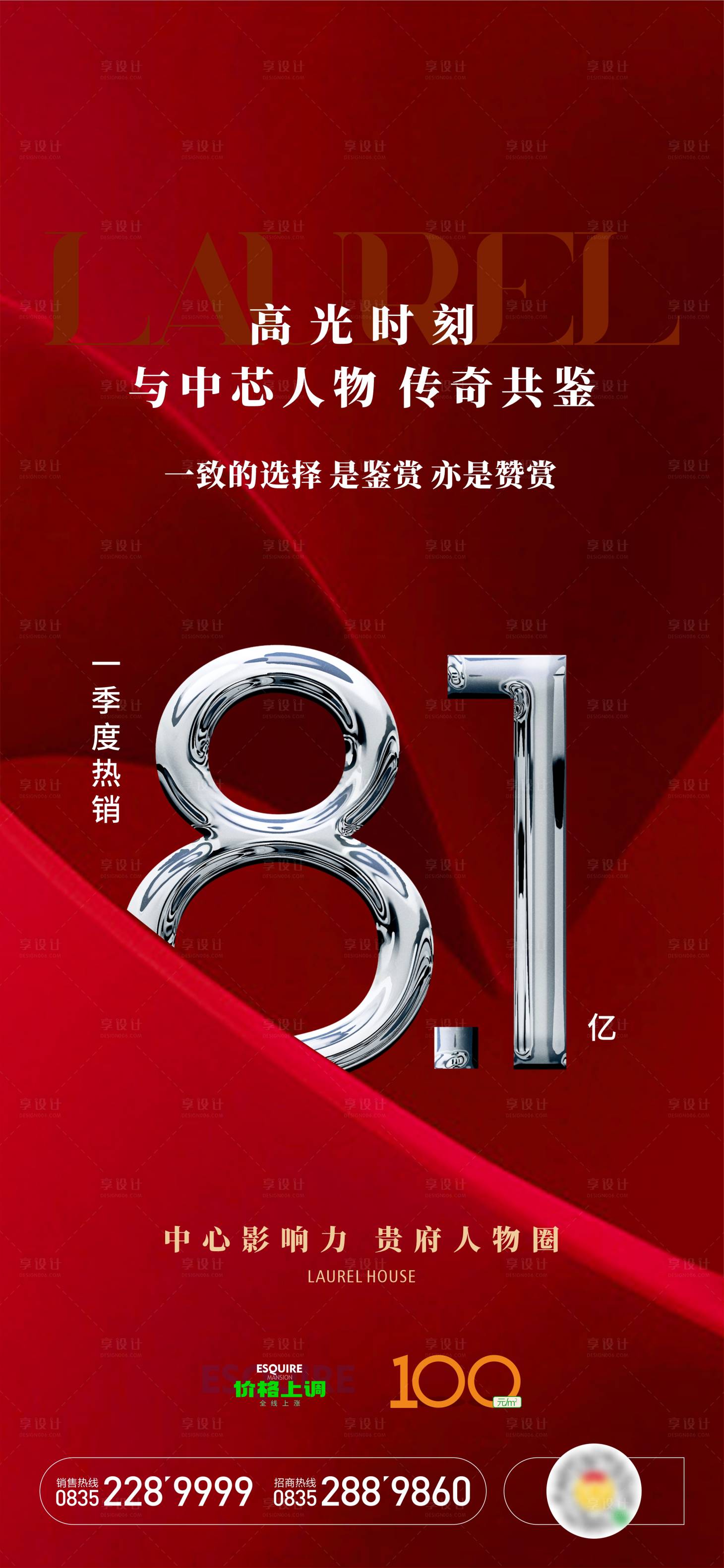 源文件下载【享设计】搜索编号：71430028277715250【地产热销业绩海报】