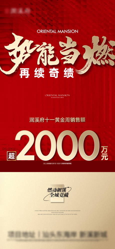 源文件下载【地产国庆业绩海报】编号：21860028577571757