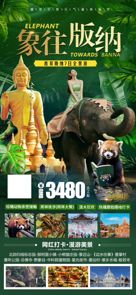 源文件下載【版納旅游海報】編號：52790028420457444