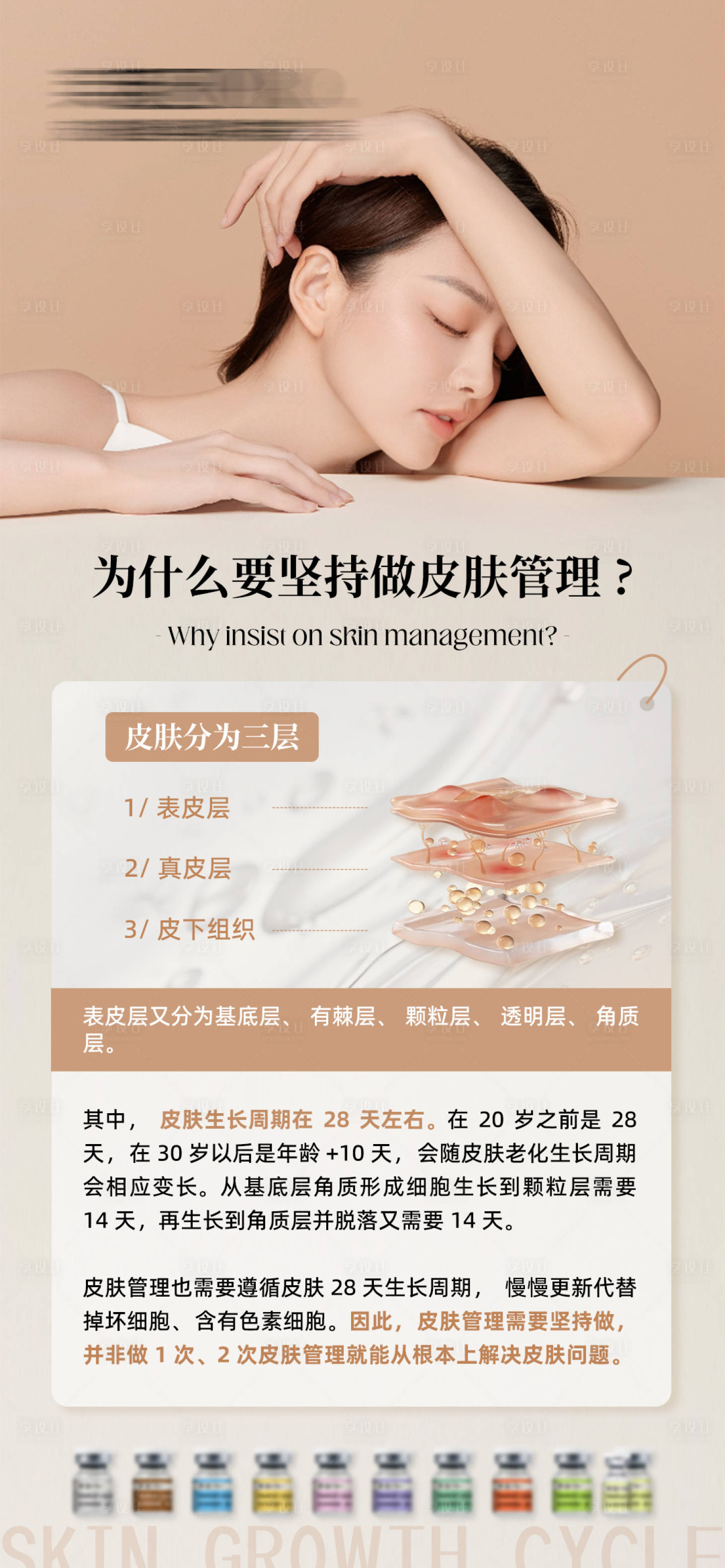 源文件下载【享设计】搜索编号：95330028203945118【为什么要坚持做皮肤管理】