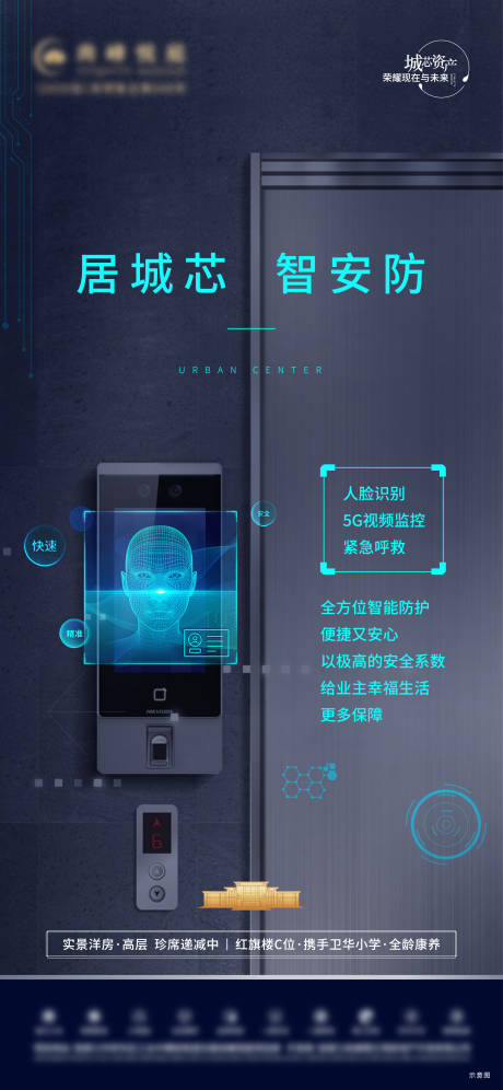 源文件下载【享设计】搜索编号：16990028505321287【地产科技价值点海报】