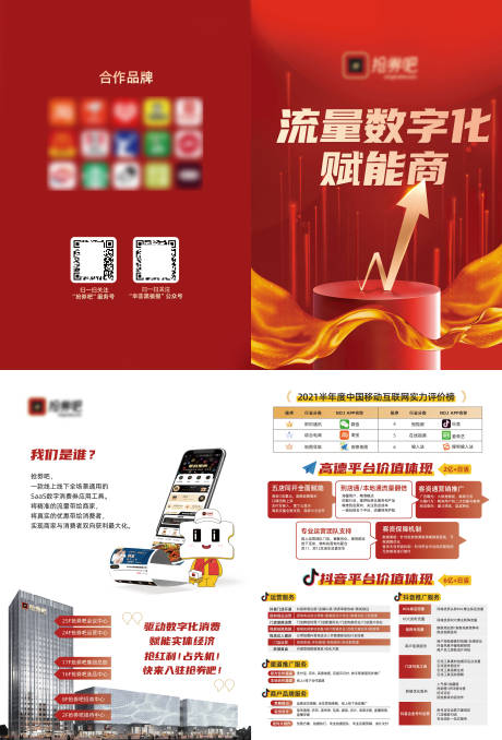 源文件下载【数字商业对折页】编号：45830028232115336