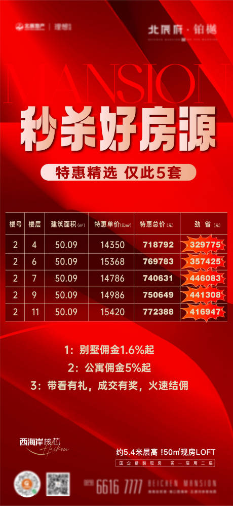 源文件下载【地产特价促销刷屏海报】编号：53910028414263247