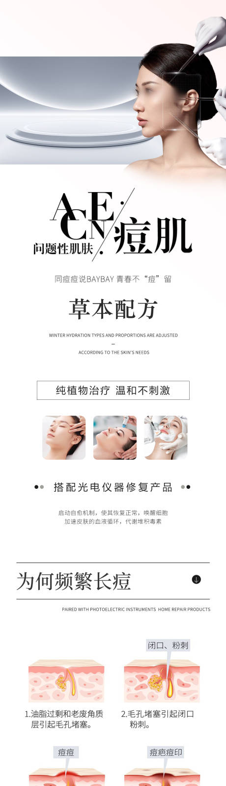 问题性肌肤痘痘