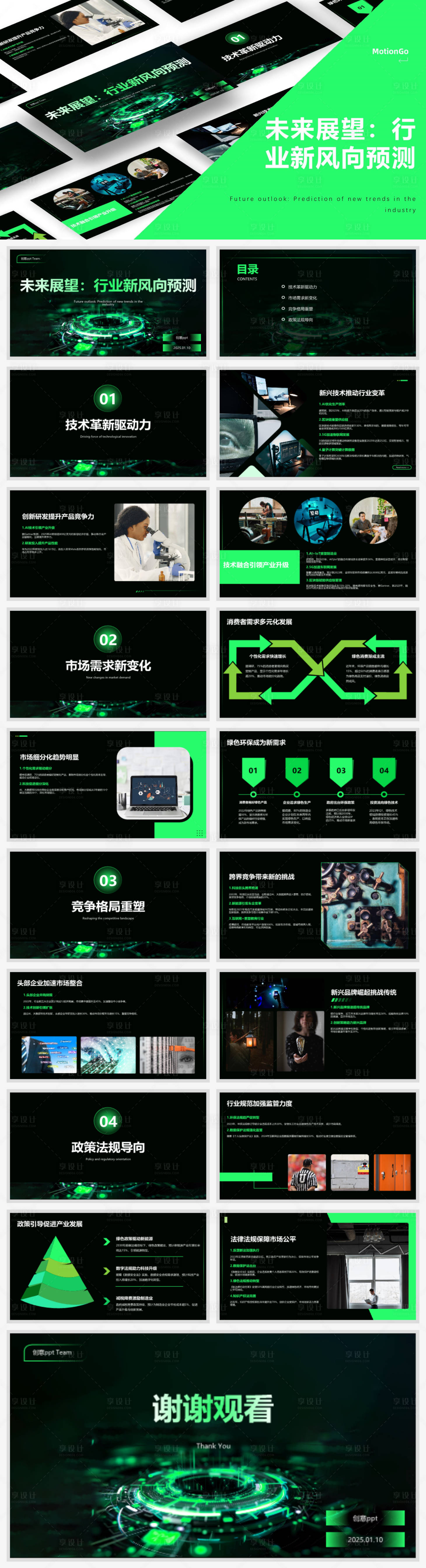 源文件下载【享设计】搜索编号：26670028347109697【未来展望行业新风向预测PPT】