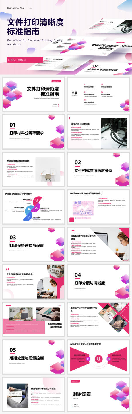 源文件下载【文件打印清晰度标准指南ppt】编号：58650028491585452