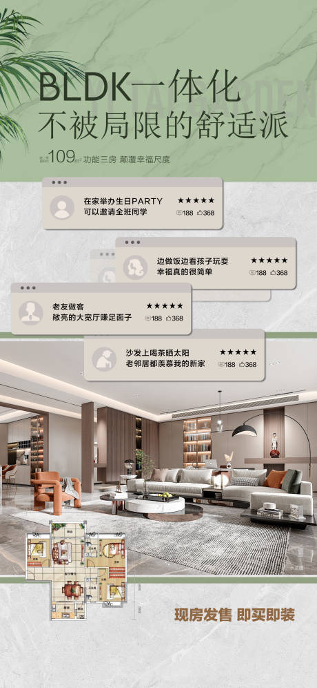 源文件下載【享設計】搜索編號：53910028215482687【地產戶型賣點配套分析解讀海報】