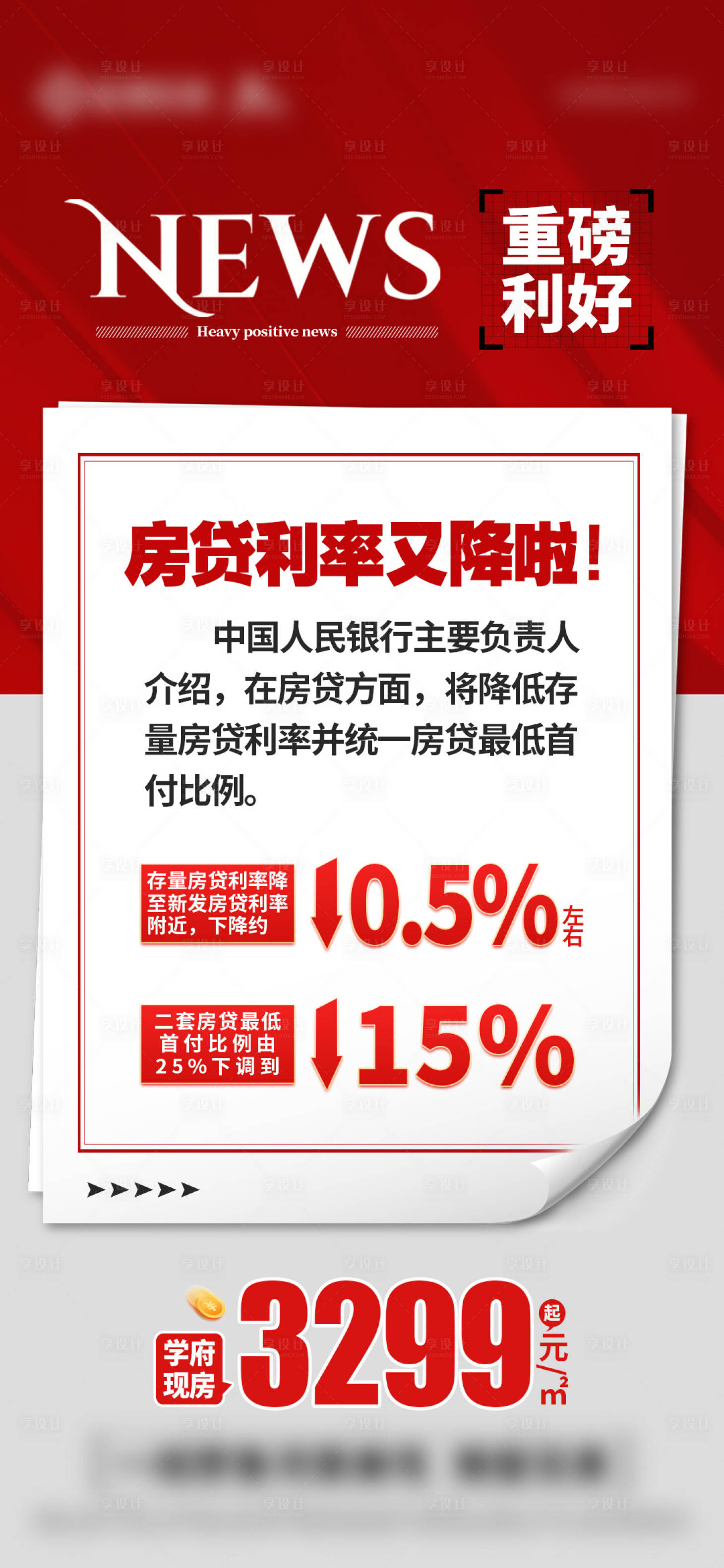源文件下載【享設計】搜索編號：41240028543524727【產貸利率政策單圖】