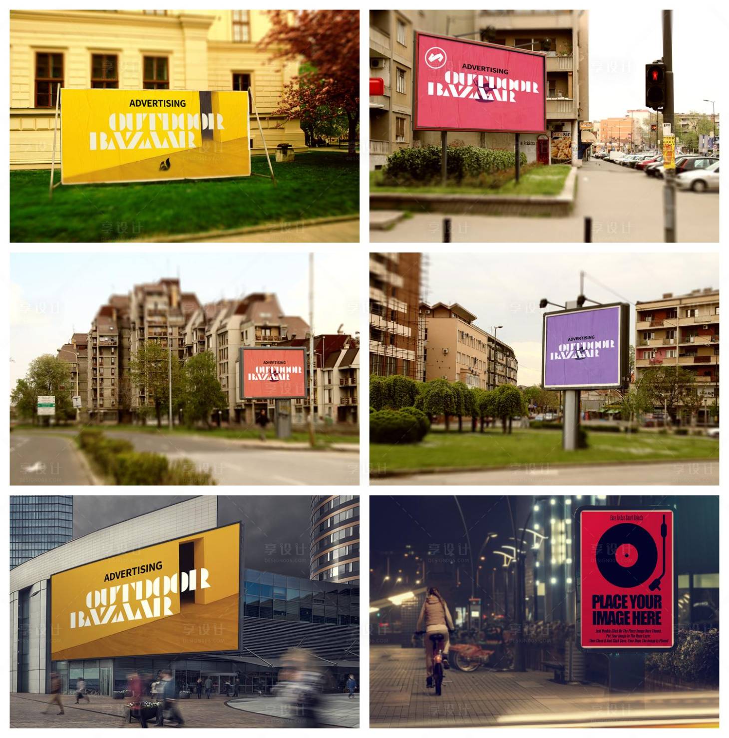 源文件下载【享设计】搜索编号：90010029094191554【店招导视牌海报立牌样机】