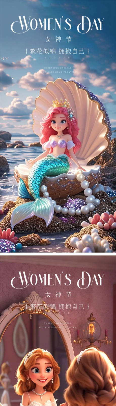 源文件下载【女神节系列海报】编号：58190028824591746
