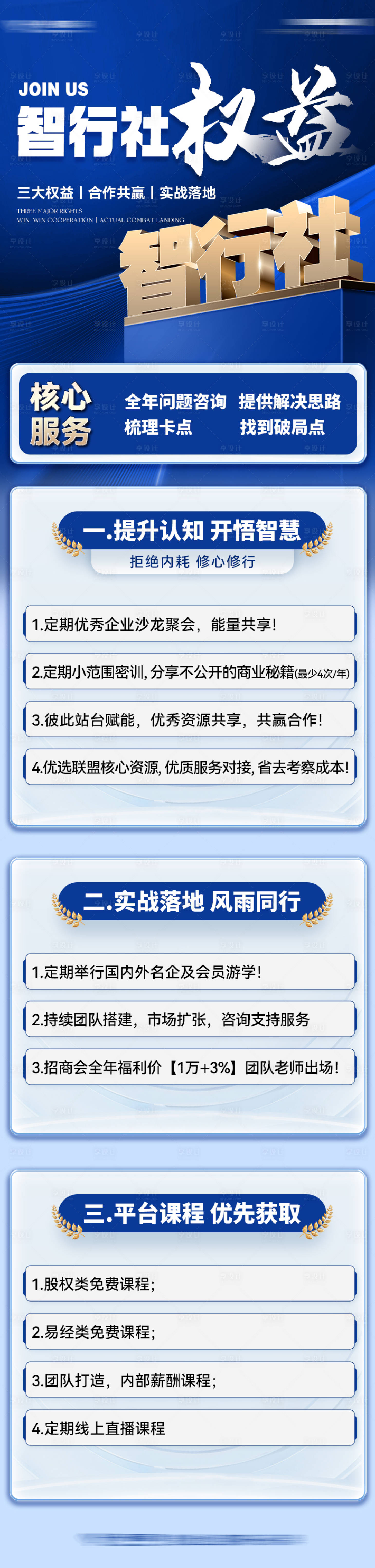 源文件下载【蓝色智行社权益长图质感商业】编号：78870028917387961