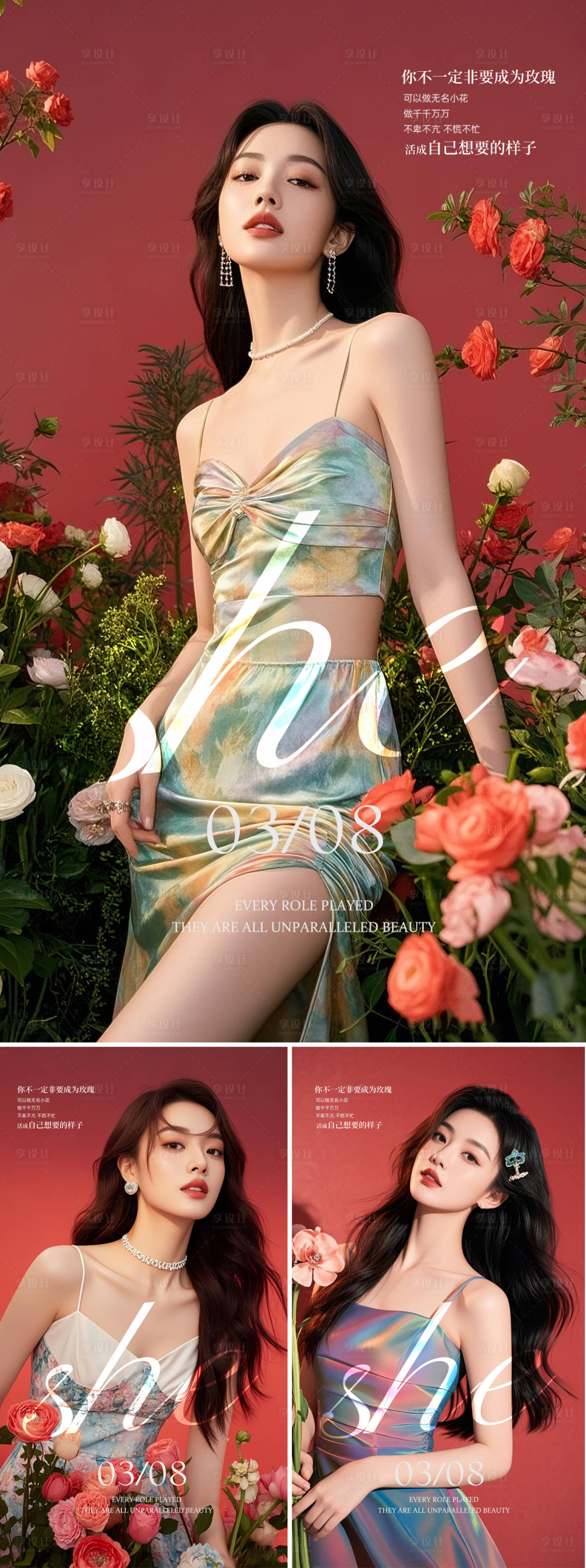 源文件下载【享设计】搜索编号：95410028936389327【38女神节晨图】