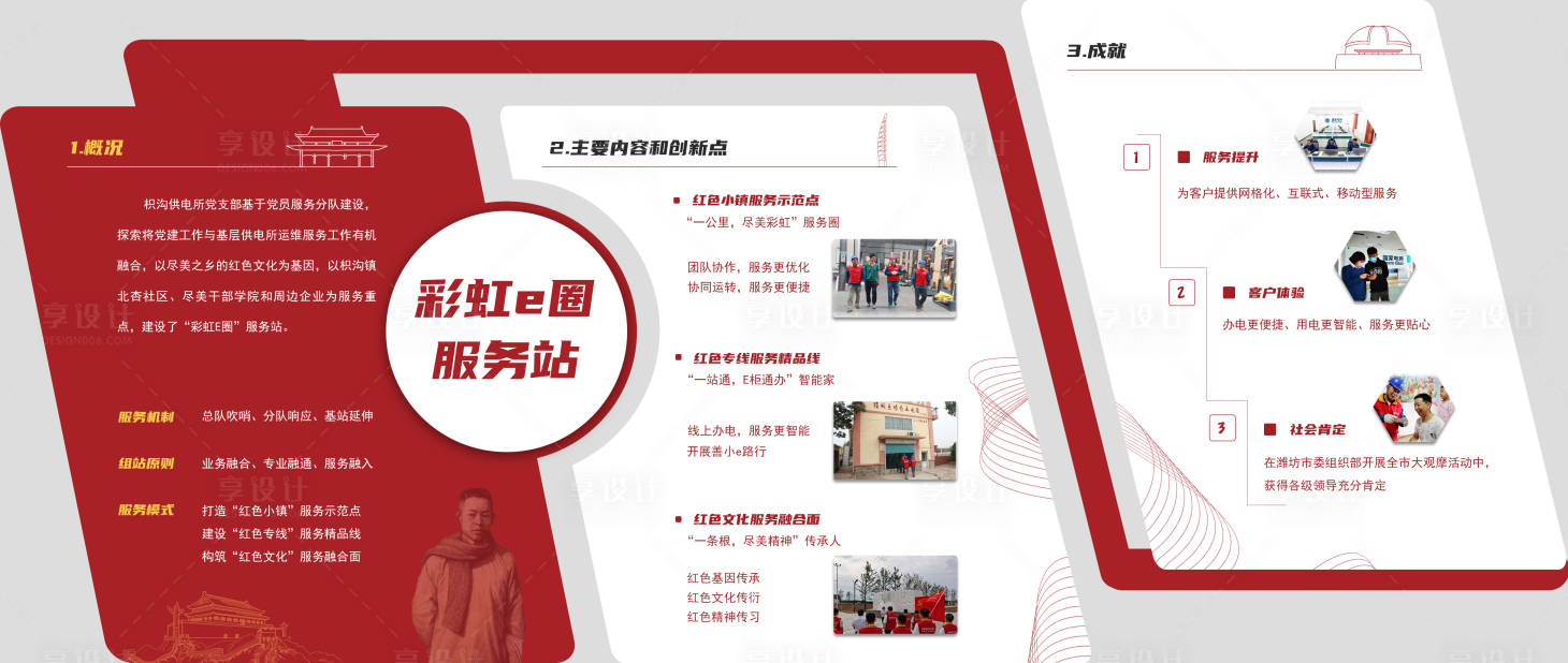 源文件下载【享设计】搜索编号：98400028930611845【红色党建展厅文化墙立面设计】