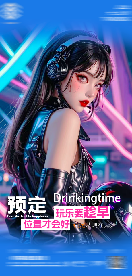 提前预定海报