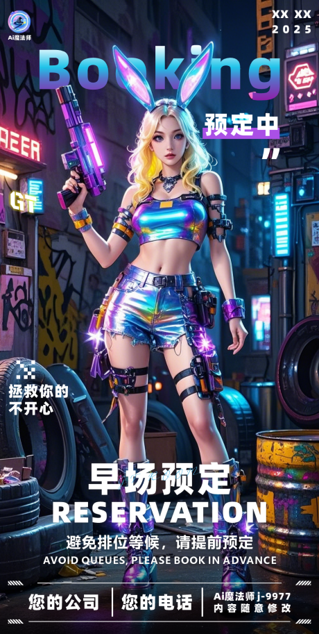 源文件下载【酒吧日常邀约科技海报】编号：45890028864577176