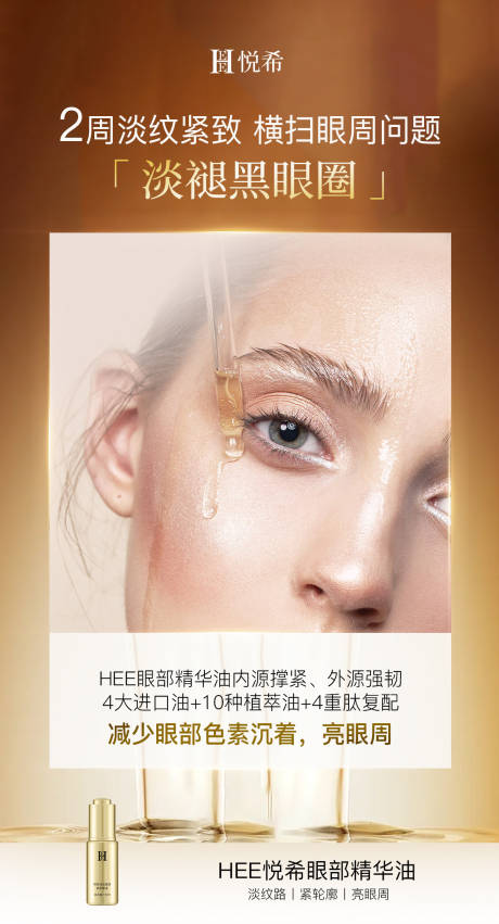 眼部精华海报
