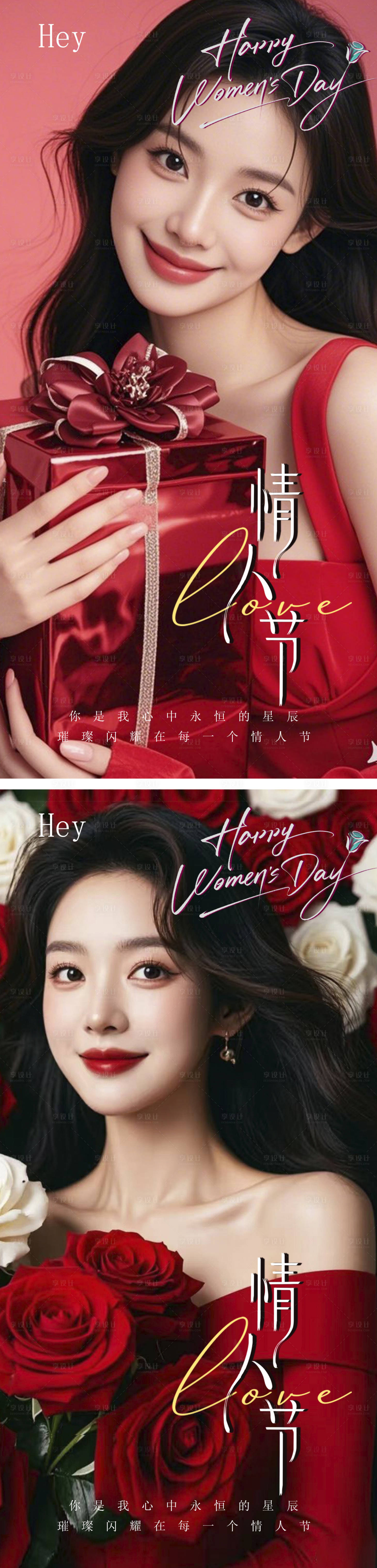源文件下載【享設(shè)計(jì)】搜索編號(hào)：59440028789895876【情人節(jié)系列海報(bào)女神節(jié)系列海報(bào)】