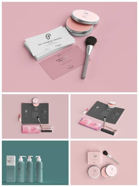 源文件下载【享设计】搜索编号：93570029017024637【美妆化妆品包装样机】