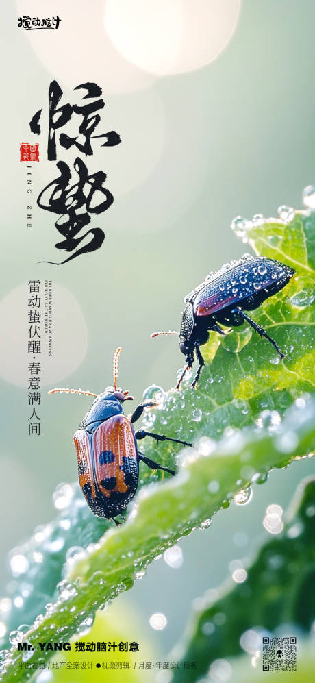 源文件下载【惊蛰节气海报】编号：92820028969863960
