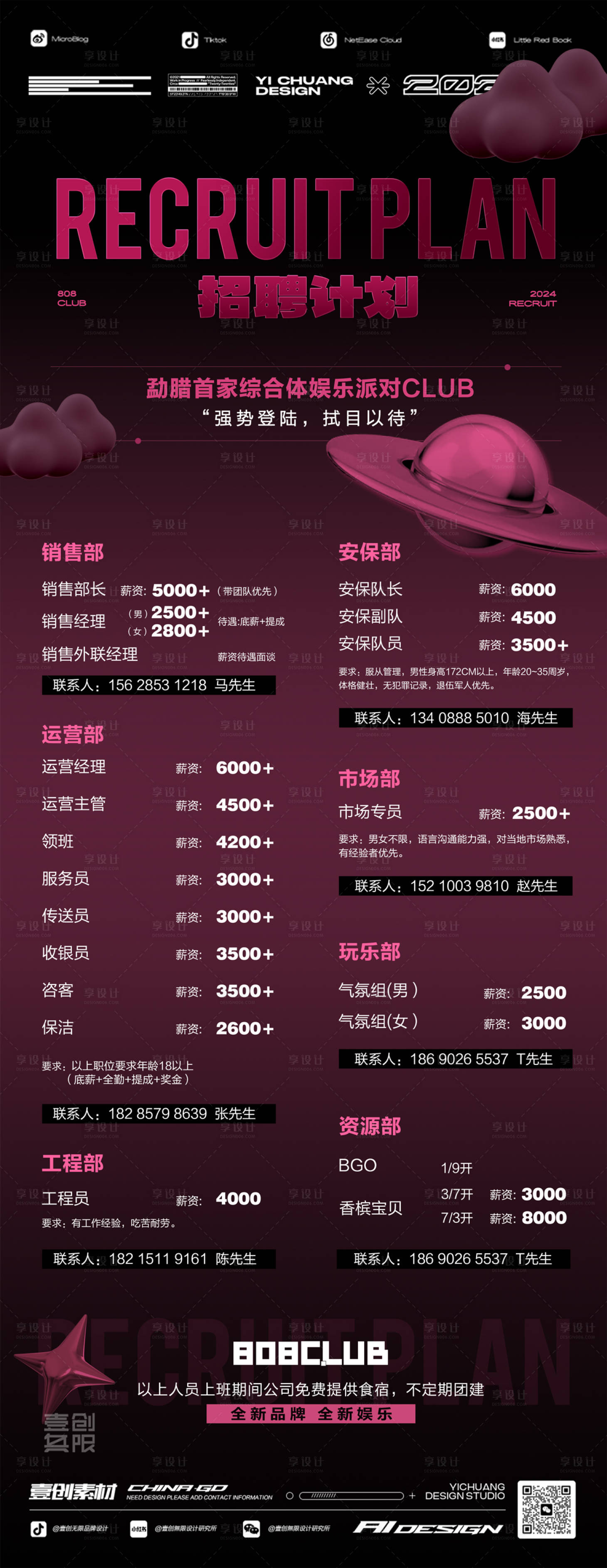 源文件下载【酒吧招聘展架】编号：70620028798697615