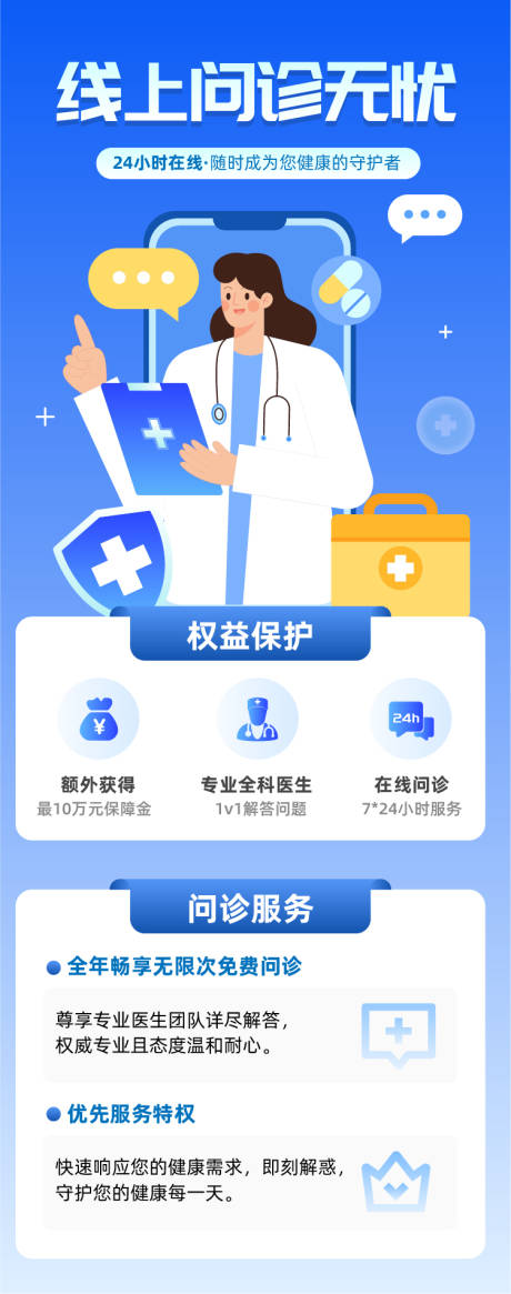 线上问诊无忧海报