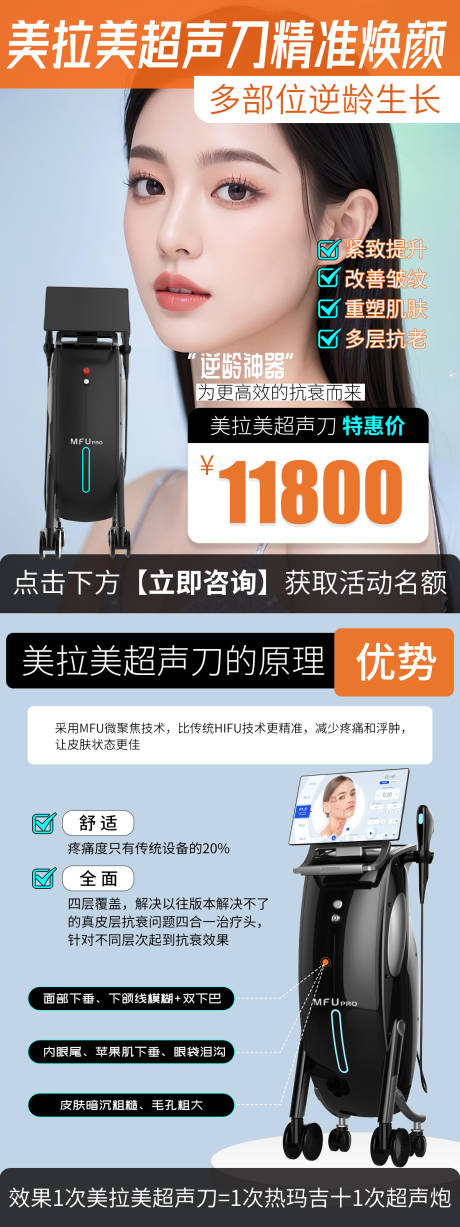 源文件下载【享设计】搜索编号：36310028755356963【美拉美超声刀海报】