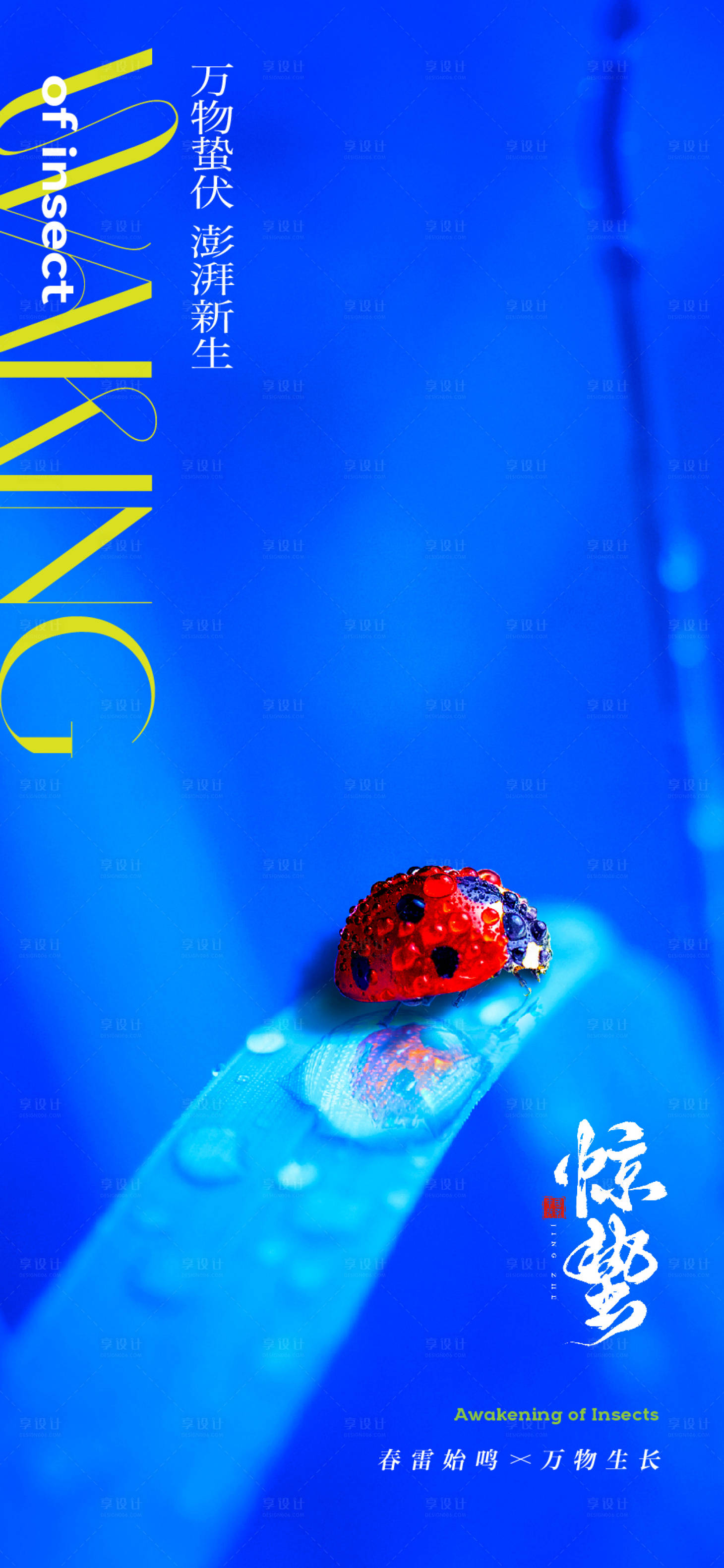 源文件下载【享设计】搜索编号：50520028976215892【惊蛰节气海报图片】