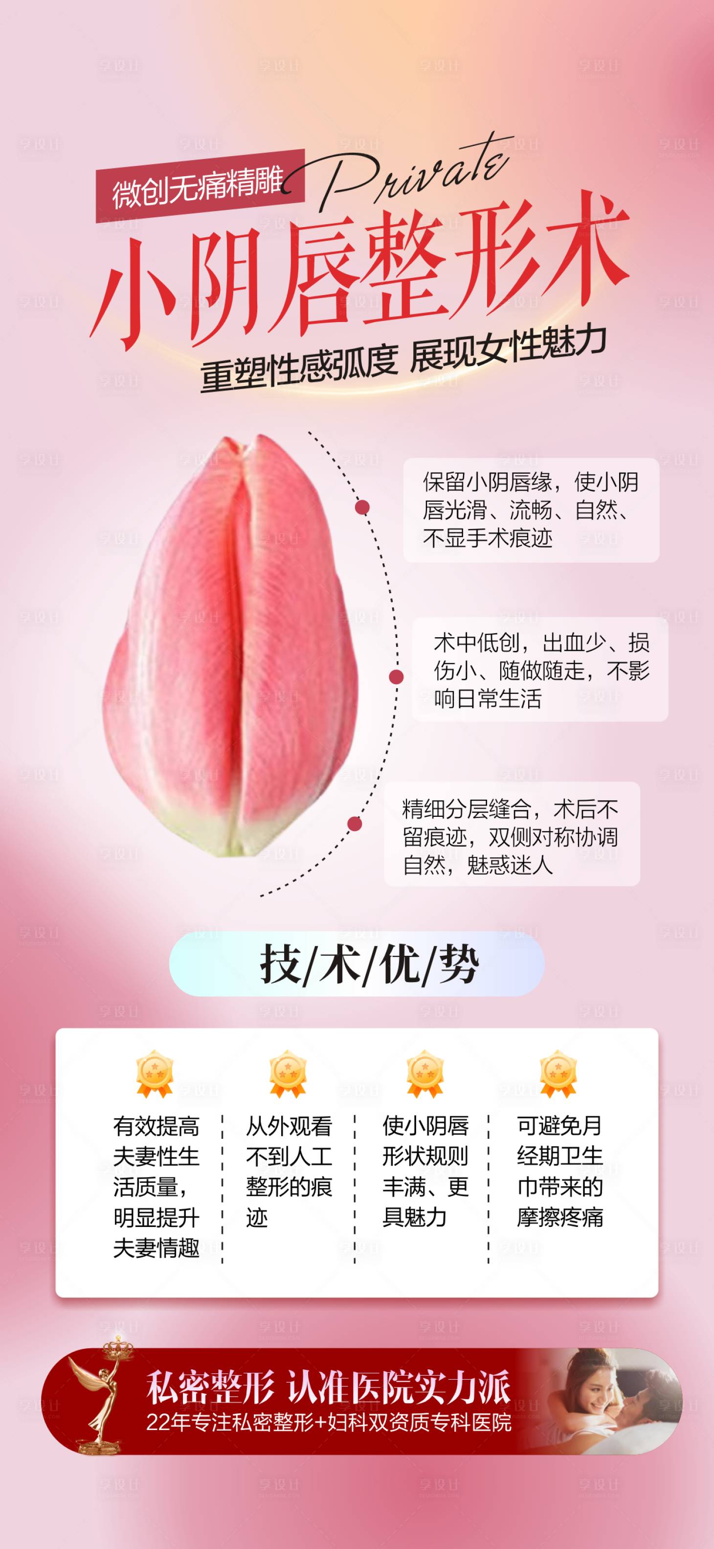 源文件下载【享设计】搜索编号：78280028885167270【小阴唇整形术海报】