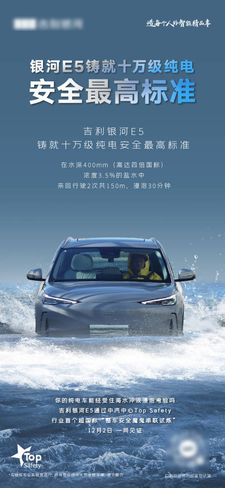 汽车涉水海报