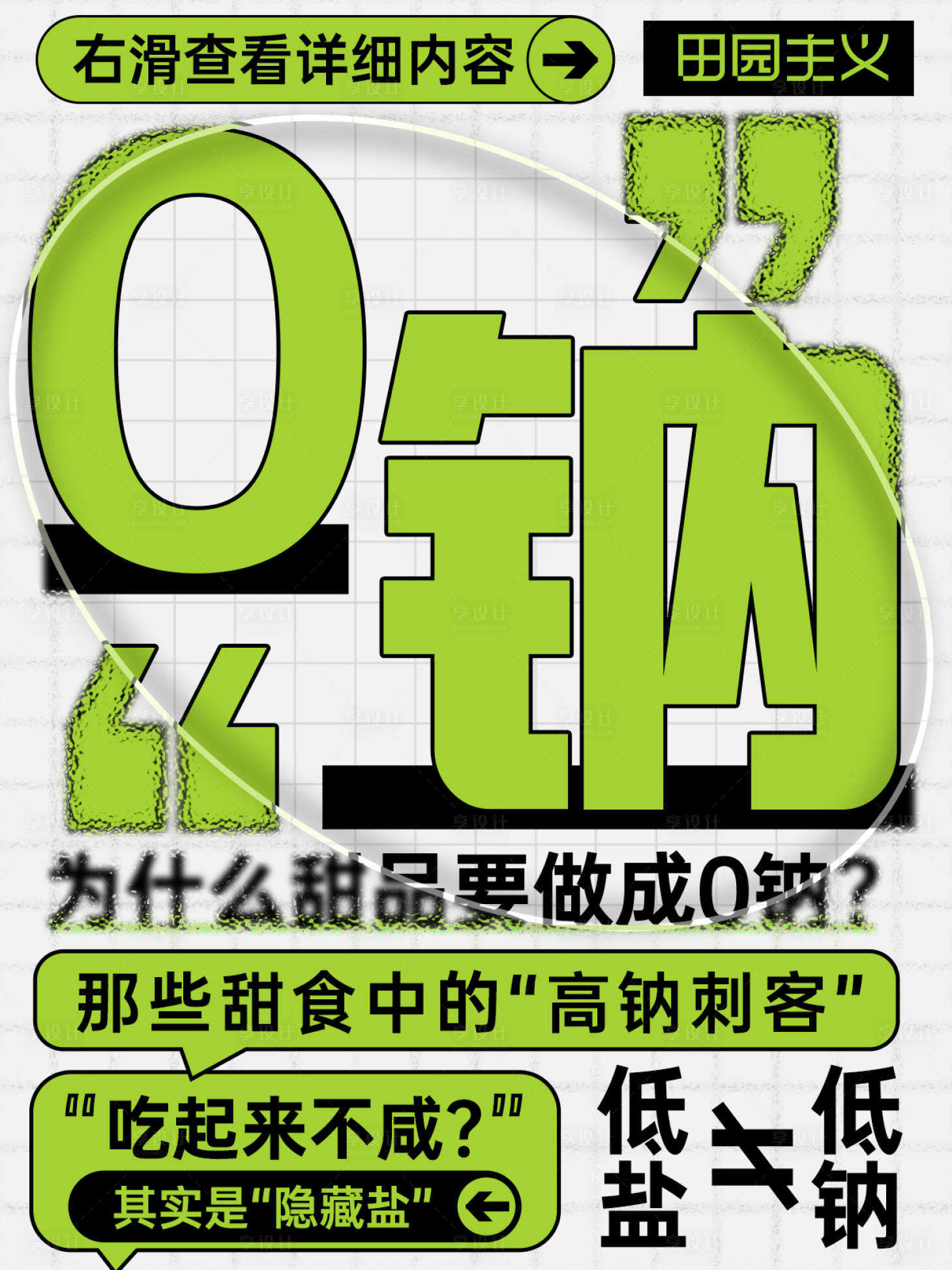 源文件下载【享设计】搜索编号：18120028810388859【0钠科普海报】