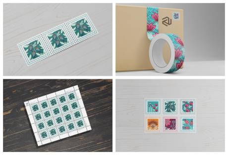 源文件下载【享设计】搜索编号：31150029091099400【信纸邮票信封样机】