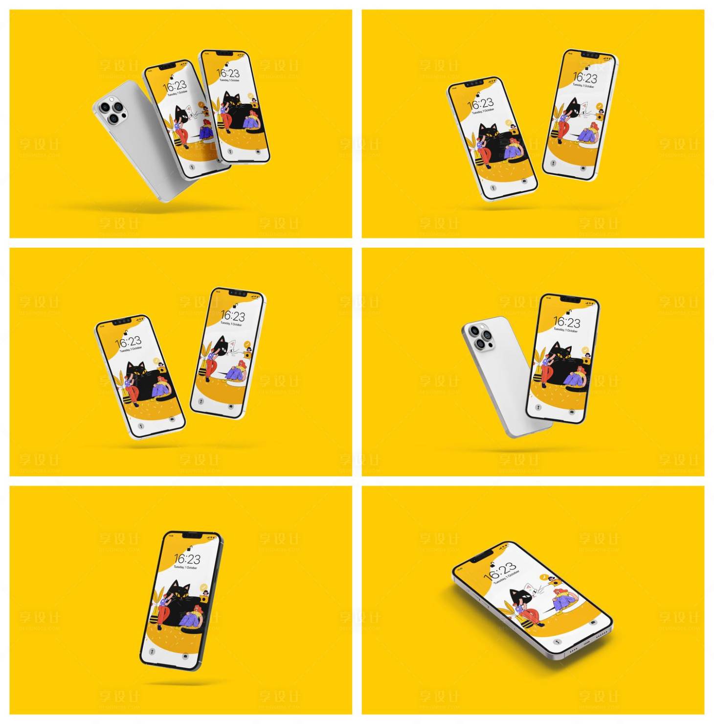 源文件下载【享设计】搜索编号：97720029068561198【UI手机手机壳界面样机】