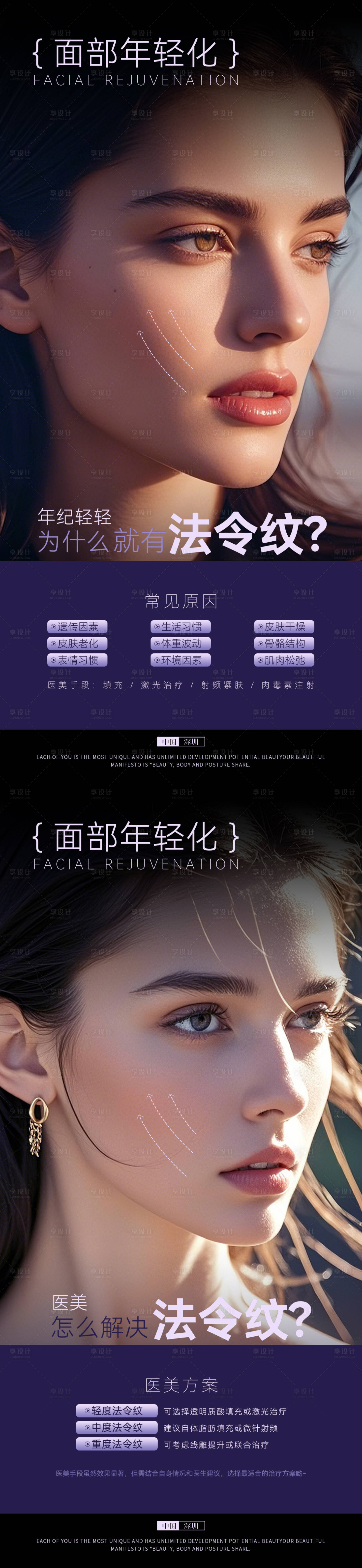 源文件下載【享設計】搜索編號：79190029092637523【醫美科普法令紋日簽系列海報】