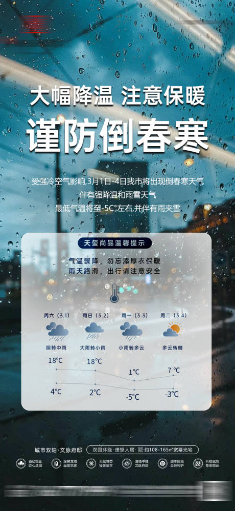 倒春寒降温天气骤变气温