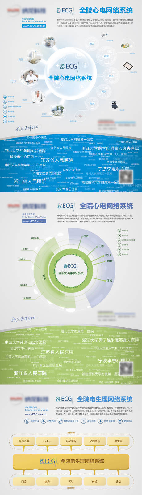 心电医疗科技报刊单页