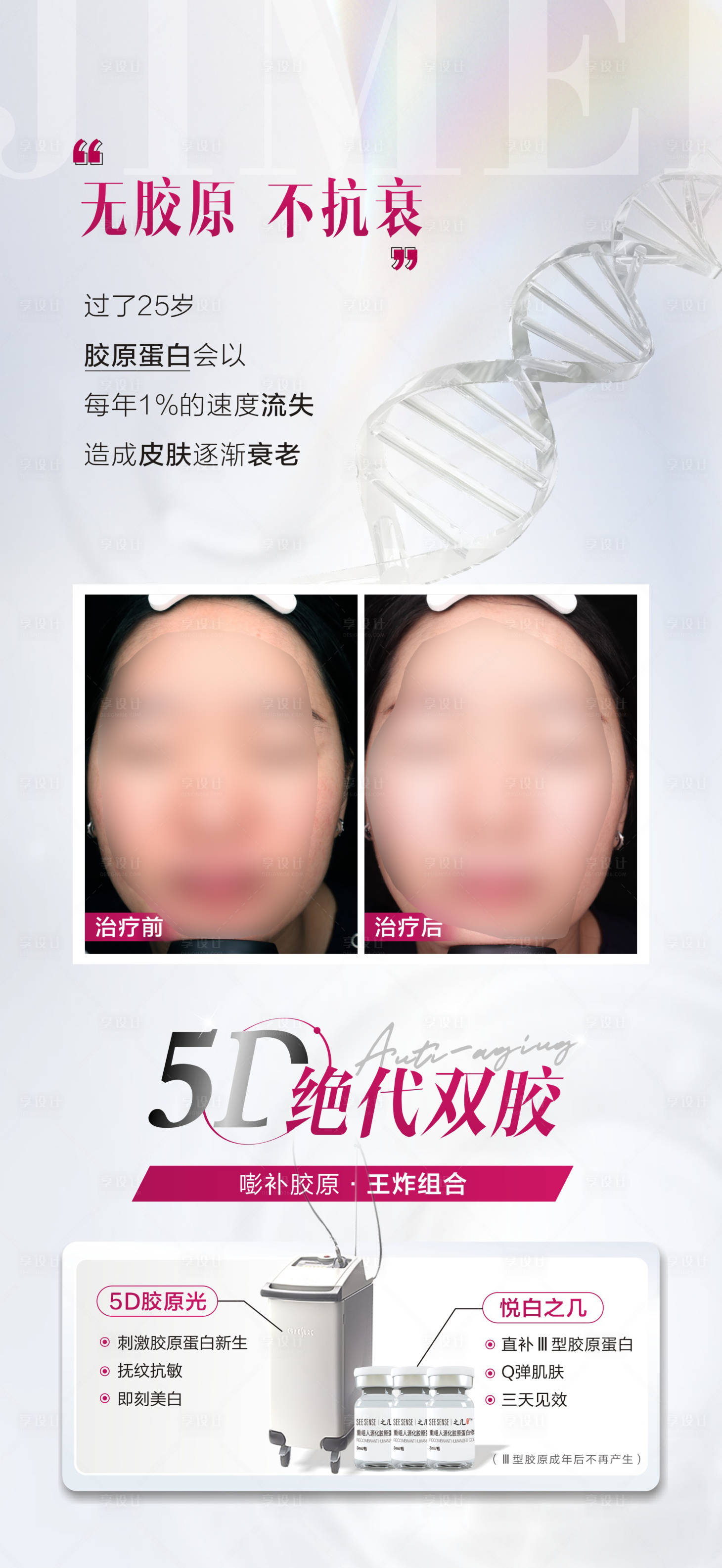 源文件下载【享设计】搜索编号：15120028766443616【医美仪器产品案例宣传海报】