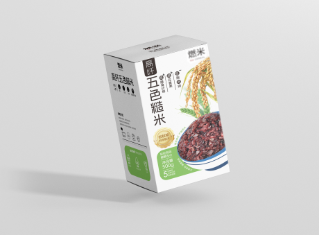 五色杂粮大米包装设计