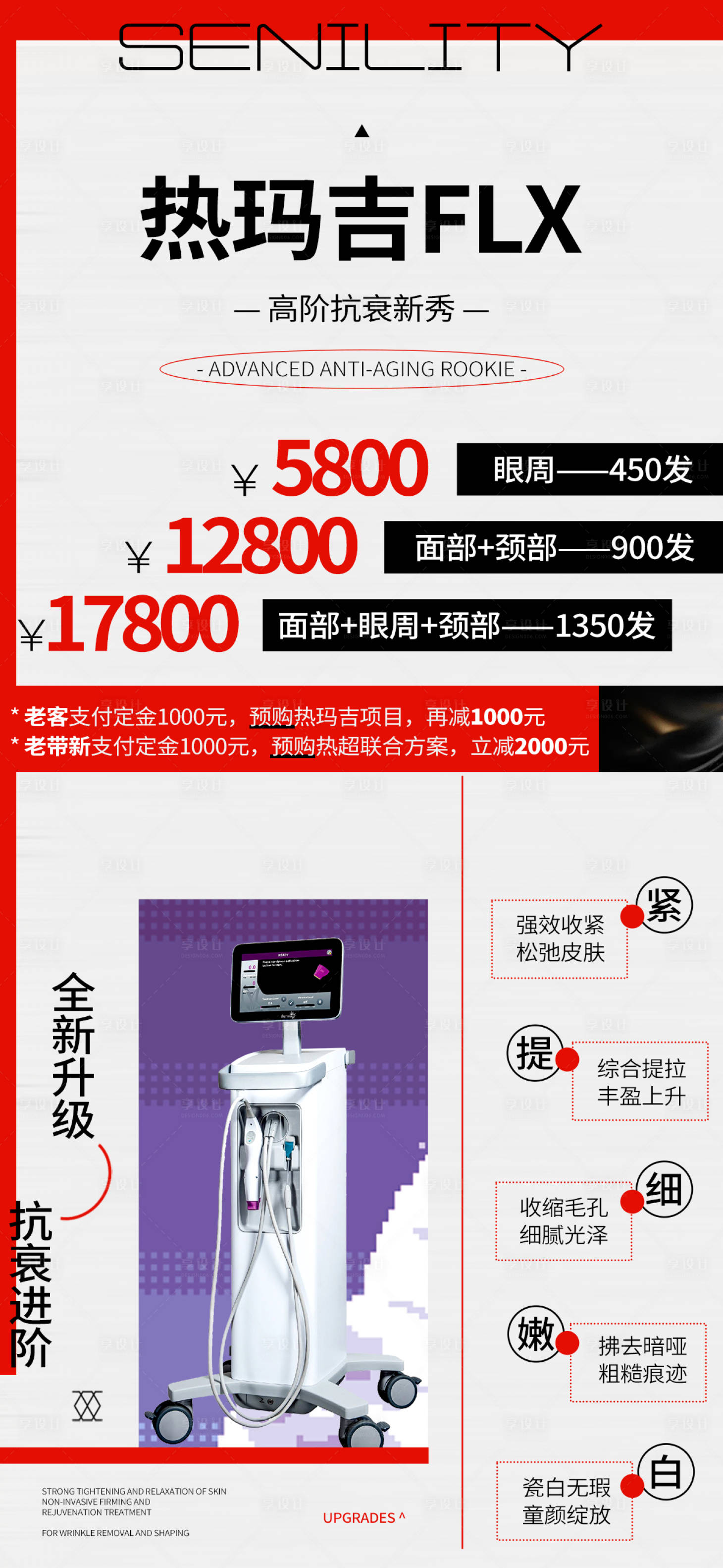 源文件下载【享设计】搜索编号：91510028627413149【新一代热玛吉套餐海报】