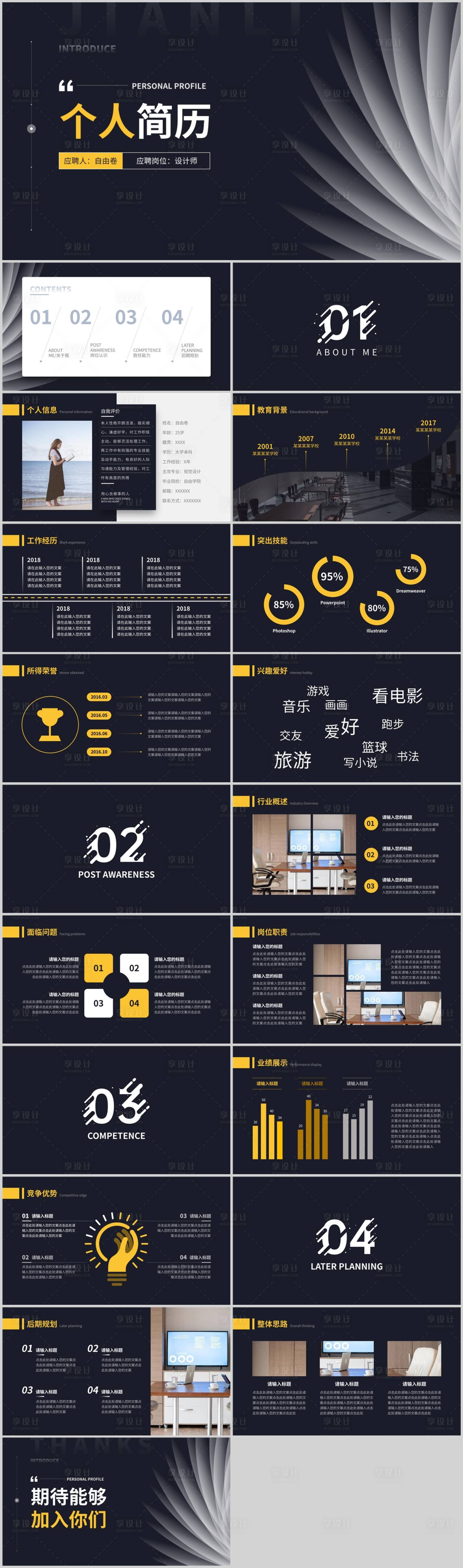 源文件下载【个人简历PPT】编号：92010028791712506