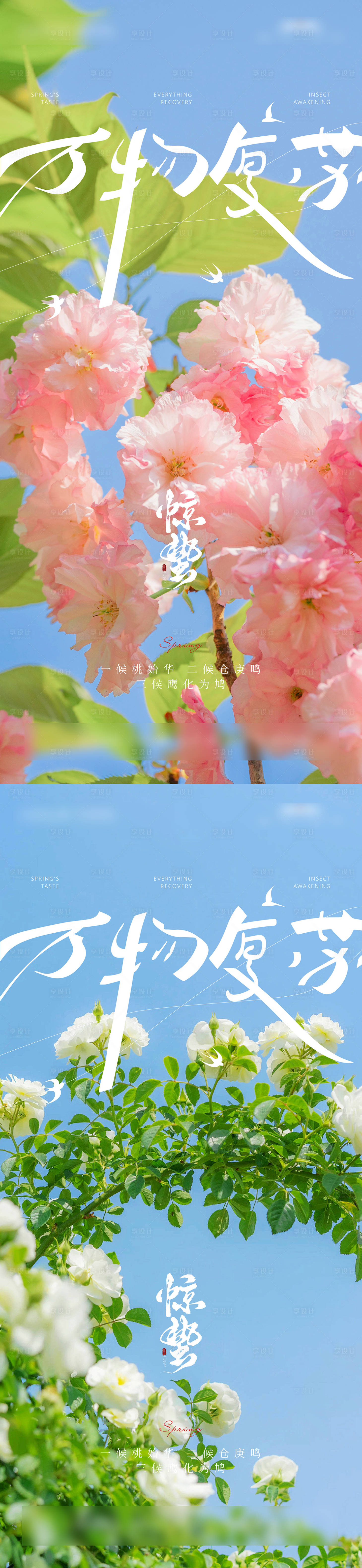 源文件下载【惊蛰节气海报】编号：40980029094716720