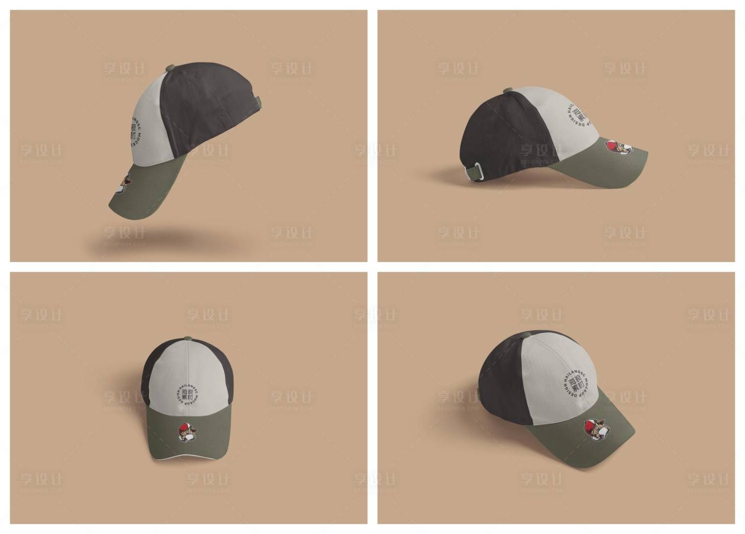 源文件下载【享设计】搜索编号：32700029020963711【帽子鸭舌帽样机】