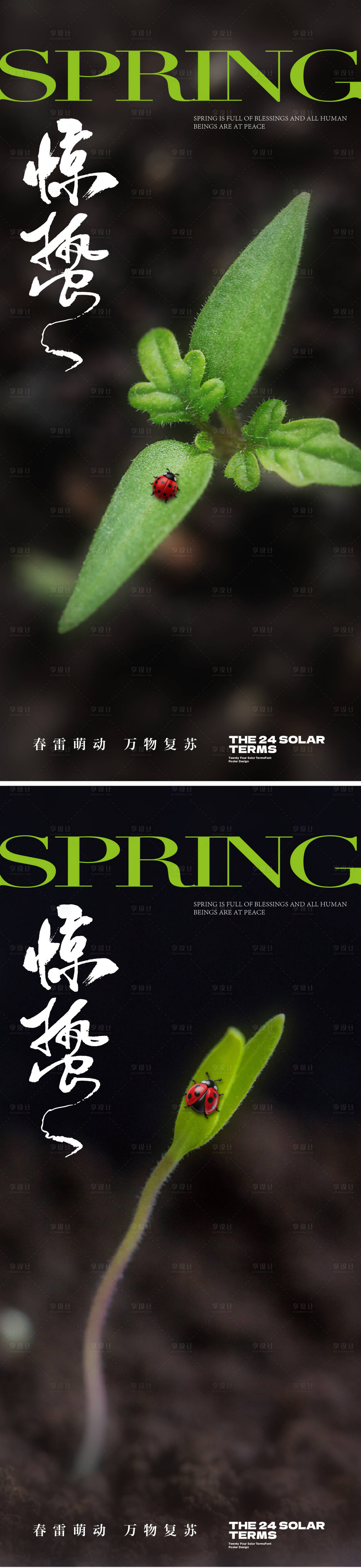 源文件下載【享設計】搜索編號：43580028978671386【驚蟄節氣海報】