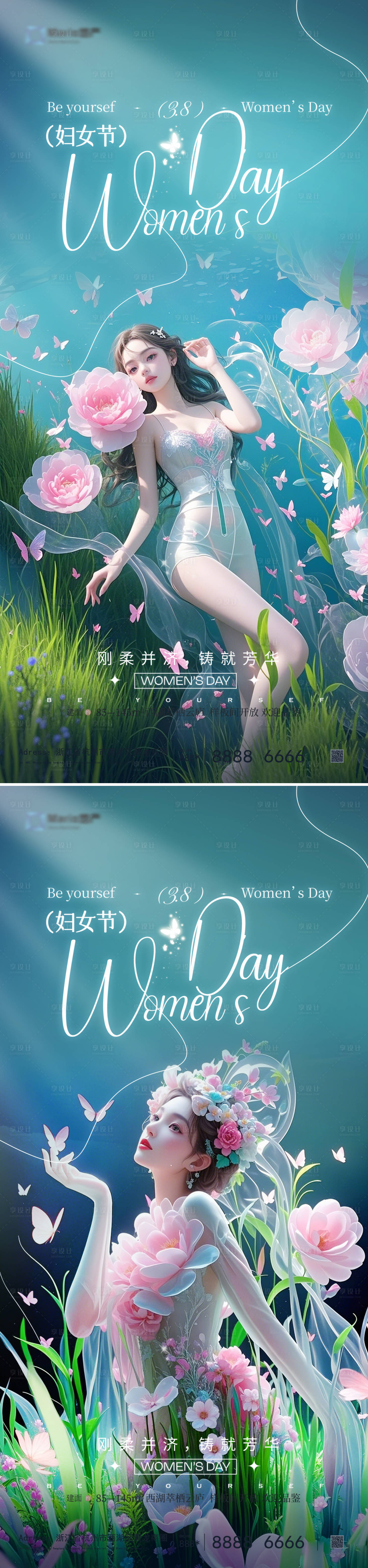 源文件下載【享設計】搜索編號：93650028956493620【38婦女節海報】