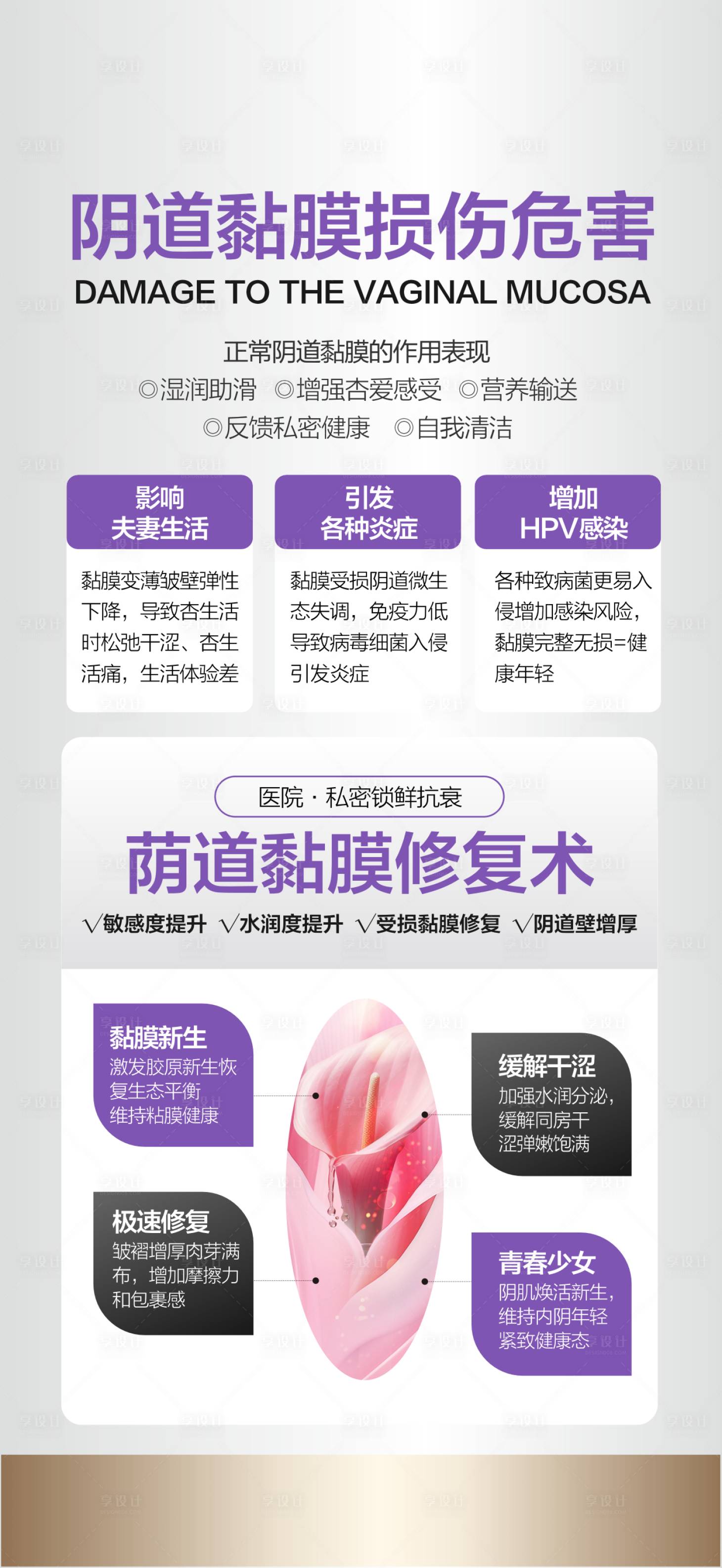 源文件下载【享设计】搜索编号：72540028860678389【医美私密科普海报】
